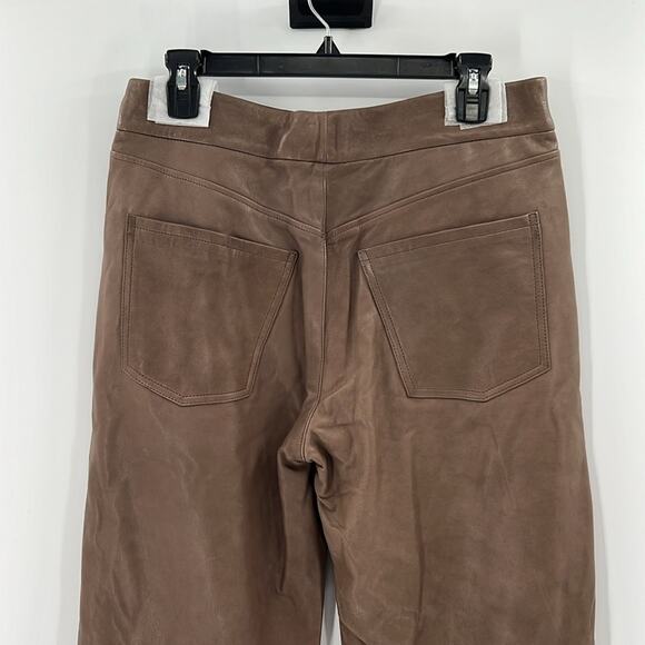 Citizens of Humanity Beverly Slouch Boot Leather Trouser - Brown - 30 - NWT - Picture 9 of 11